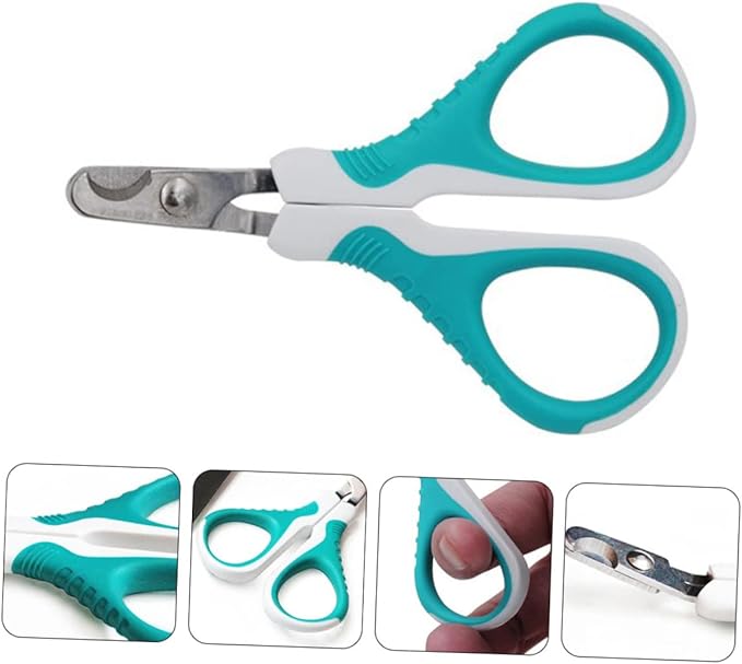 BESPORTBLE Stainless Steel Dog Nail Trimmer and Cat Nail Clipper Ergonomic Design for Safe Smooth Grooming Lightweight Portable Pet Grooming Tool Sky-
