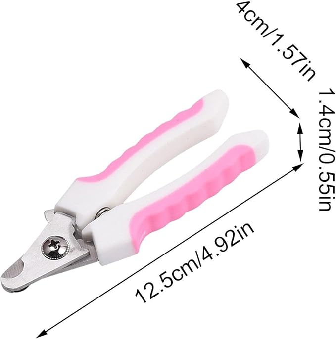 Dog Nail Clippers,Safety Grooming Pet Supplies - Cat Claw Trimmer with Nail File - for Home Indoor Travel All Breeds Seniors Puppy Kitten
