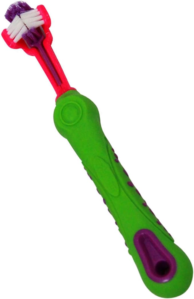 aqxreight 3 Sided Pet Toothbrush Multi Angle Dog Cat Toothbrush Pet Supplies for Oral Thoroughly Clean Pre 3 Sided Toothbrush3 Dog ToothbrushPet ToothbrushDog ToothbrushDog and (Green) (Green)