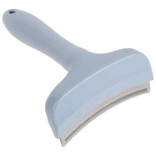 POPETPOP Pet Hair Removal Tool Dog Grooming Comb Large Blue Deshedding Brush for Shedding and Detangling Cats and Dogs Undercoat Grooming Supplies