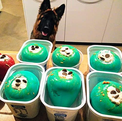 Chew King by Mammoth Premium Treat Dispensing Dog Toy, Durable Natural Rubber Chew Toy, Safety Air Vent, Interactive Enrichment Toy for Aggressive Chewers, XL Pack of 2- Teal
