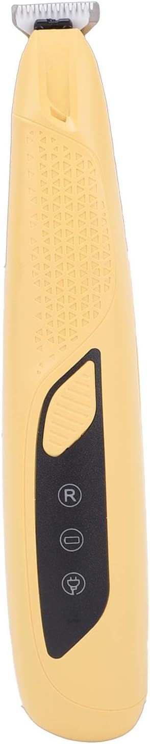 Pssopp Electric Cat Grooming Clippers, Electric Clippers Proof Body High Brightness LED Light Rechargeable Dog Trimmer for Small Area Hair Cat Grooming, (Yellow)