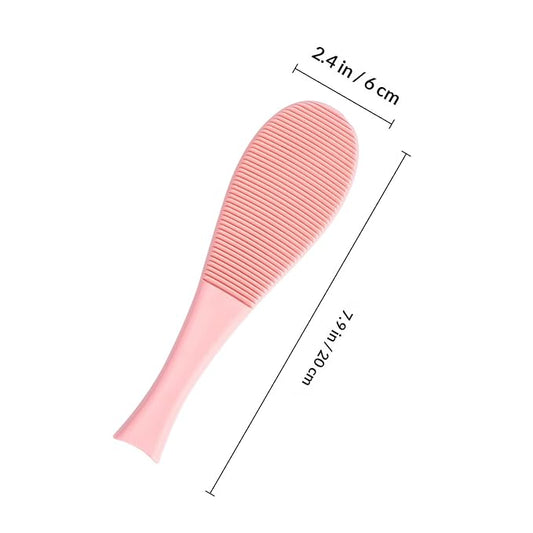 TOYANDONA 2pcs Cat Slicker Brush and Fur Remover Comb for Cats, Fish-shaped Massage Grooming Tool with Soft Bristles, Blue and Pink, Suitable for Shedding Control and Daily Coat Care