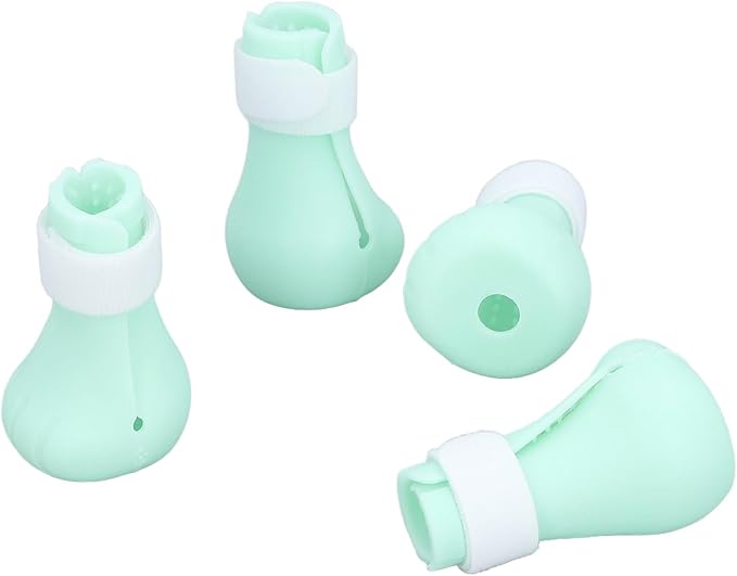 Cat Grooming Boots, Prevent Biting Adjustable Cat Covers for Injection for Bathing (Green)