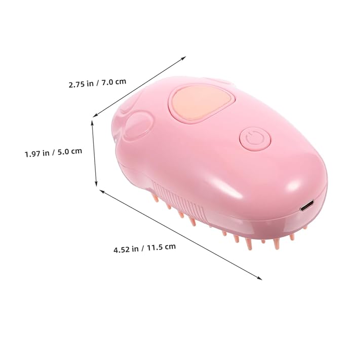 ibasenice 2pcs Cat Steam Brush Dog Bath Scrubber Portable Self- Pet Hair Massage Tool for Pets Grooming for Cats Dogs