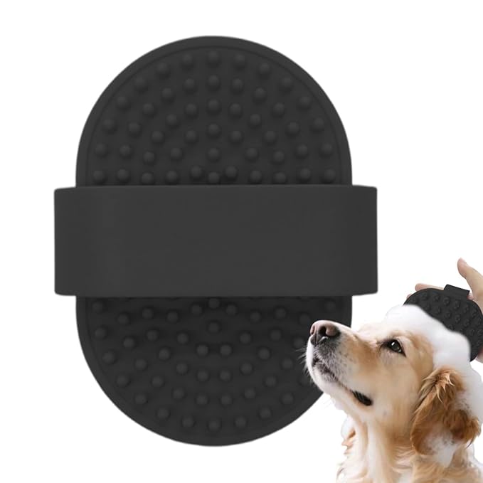 Dog Scrubber for Bath - Silicone Soothing Massage Pet Grooming Supplies | Dog Scrubber - for Long Short Haired Puppy Cats Kitten Care
