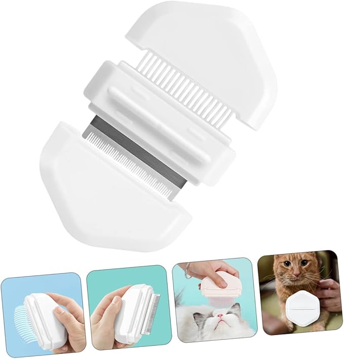 Garneck Pet Hair Removal Comb Cat Brush for Shedding Dog Comb Pet Massage Brush Cat Grooming Tool