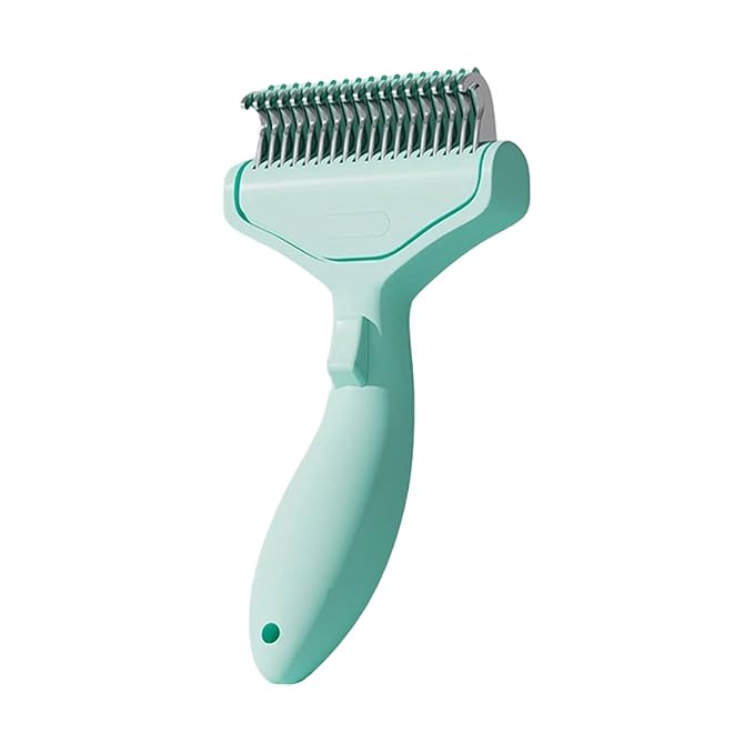 Professional Pet Hair Removal Comb For Dog Cats With Stainless Steel Detangling Teeth Ergonomic Handle Grooming Supply Pet Deshedder Comb