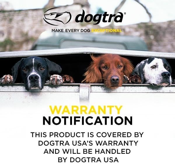 CUE Add On Black Ecollar with Safety Level Lock Boost Vibration Waterproof Rechargeable for Small Medium Large Dogs Dog Training Collar by Dogtra