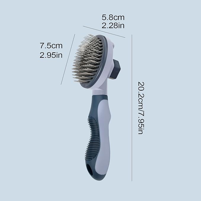 Cat Hair Brush | Stainless Steel Portable Shedding Comb,Cat Dematting Comb,for Dogs Indoor Outdoor Home Bath Shower Apartment Washing Cleaning