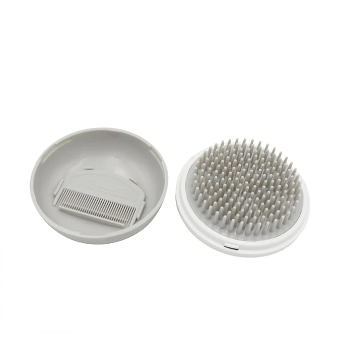 SUPVOX Pet Hair Removal Brush Grey Multifunctional Grooming Comb for Bath Pet Hair Comb Tool Dog Scrubber for Bath