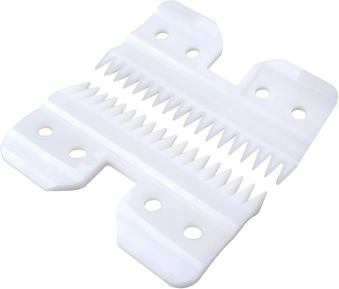 Upgraded 2pcs Clipper Ceramic Blade - Pet Dog Cat Grooming Clipper Replacement Blades, for A5 Trimmer Series, for Andis 18 Teeth Detachable Ceramic Blade Part, for Wahl KM2 KM5 KM10