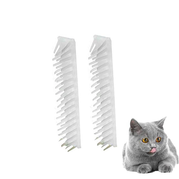 VICASKY 2Pcs Cat Self Massager Removable Corner Brush for Cats Hair Removal Massage Comb Designed for Cat Grooming Easy to Install and Durable Pet Hair Tool