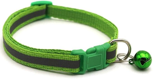 Dog Basic Collars Pet Collar Reflective pet Bell Collar Adjustable Size Suitable for Cats and Small Dogs pet Supplies(3)