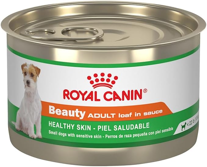 Royal Canin Canine Health Nutrition Beauty Adult Loaf in Sauce Canned Dog Food, 5.2 oz., Case of 24