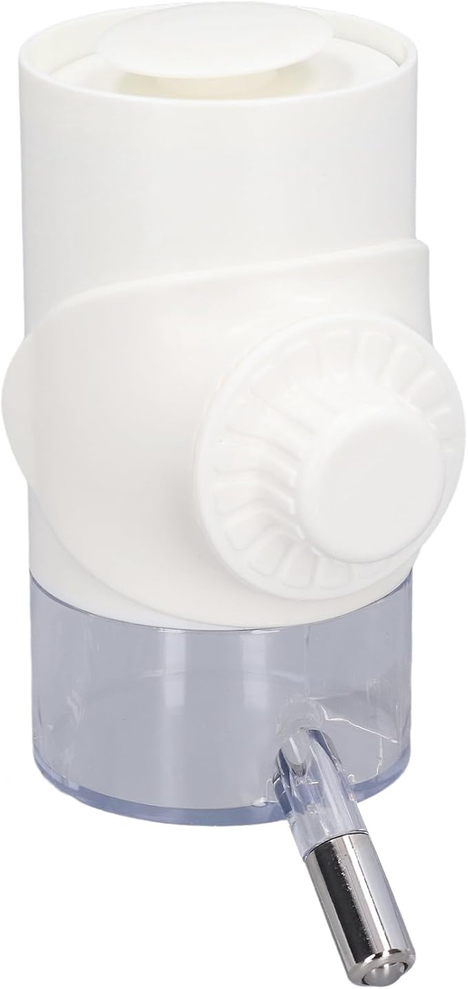 Semme Dog Bottle for Pet Supplies Automatic Dispenser for Dogs Small Animals Made of Food Grade Materials Prevents Dripping Easy to (Pearl White)