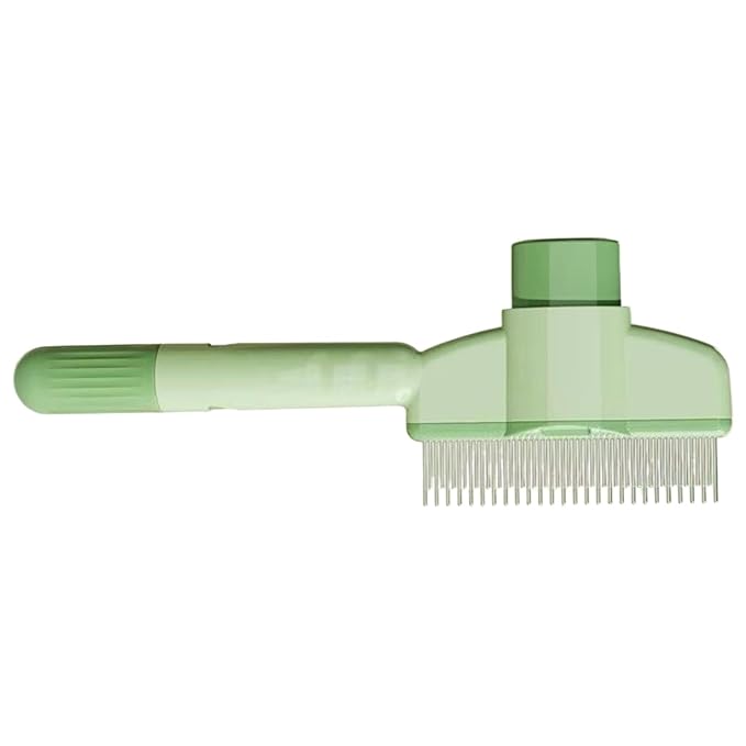 Dog Brush | with Release Button Grooming Supplies - Long Hair Cat Brush Dematting Comb,for Long Short Puppy Kitten Pet Undercoat Indoor Home Travel Bath Massage
