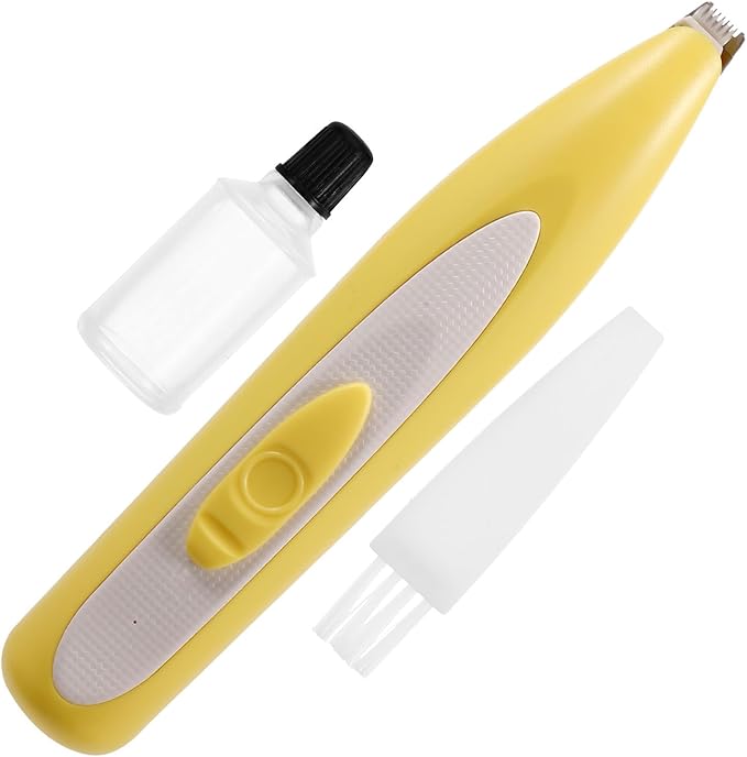 Kisangel Battery-Powered Electric Pet Hair Clippers Quiet Grooming Trimmer for Cats and Dogs Portable Cordless Cat Hair Removal Tool for Home and Travel Use