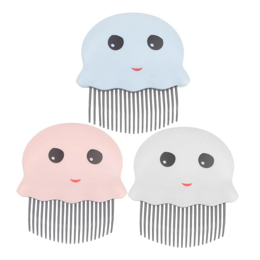 Toyvian 3pcs Portable Pet Grooming Comb Set Wide Tooth Plastic Brushes for Dogs Cats for Tangles Knots Undercoat Removal Versatile Grooming Tools for All Hair Types