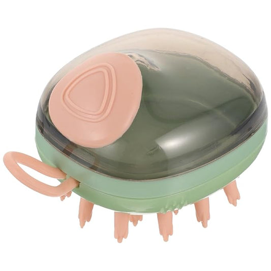 Cat Dog Massage Shower Brush for Grooming, Sturdy Green Pet Bathing Brush for Puppy Bathing Supplies and Dog Cleaning