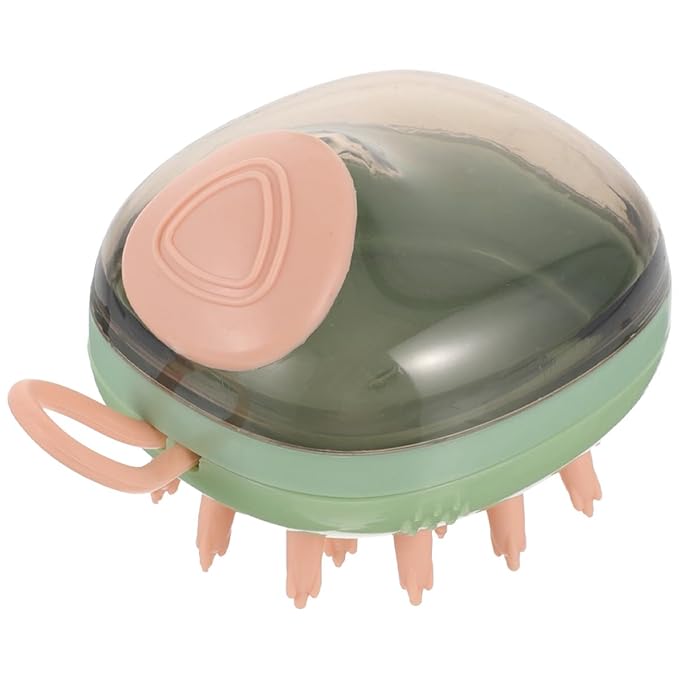 Milisten Pet Grooming Brush Dog Bath Scrubber with Massage Function Green Small Size for Puppy and Cat Bathing Supplies