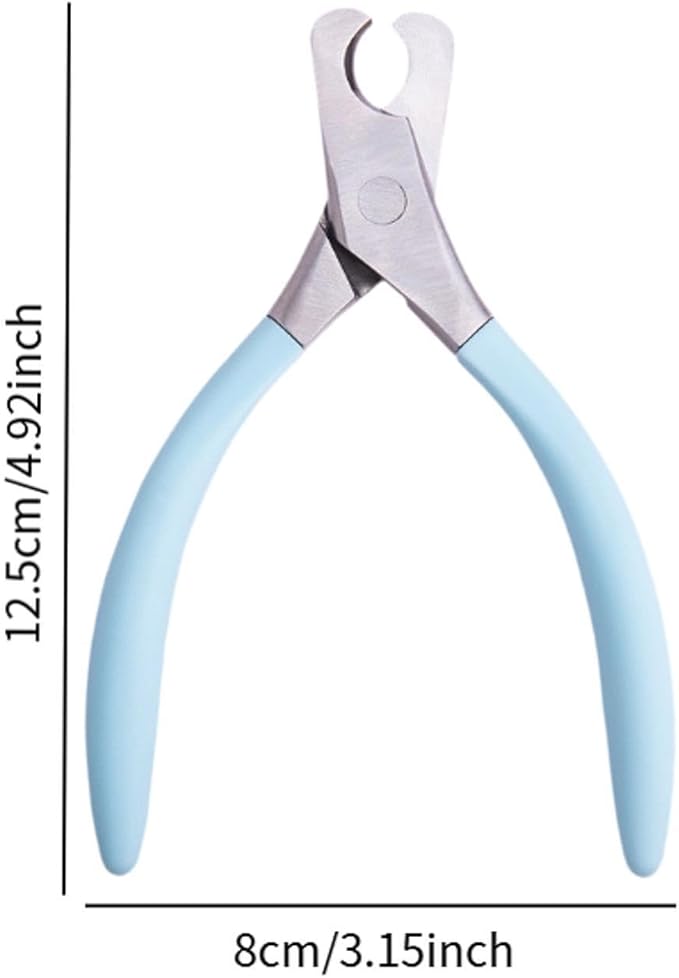 Dog Nail Clippers Pet Supplies Portable Professional Nonslip Wide Jaw Opening Cat Nail Trimmer Grooming Tool for Home Kitten, Blue