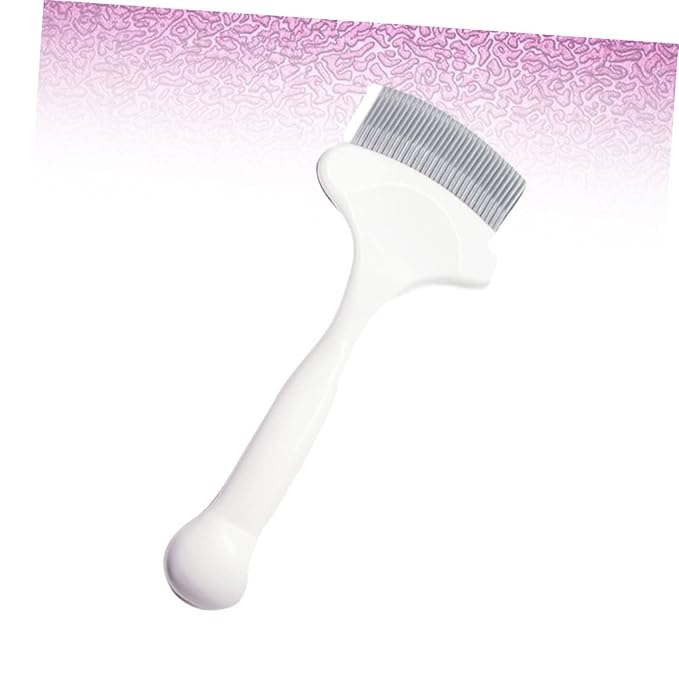 Cat Hair Comb Grooming Tool with Elastic Pins for Cleaning Easily Removes Tangles Knots and Loose Hair for Cat Grooming White