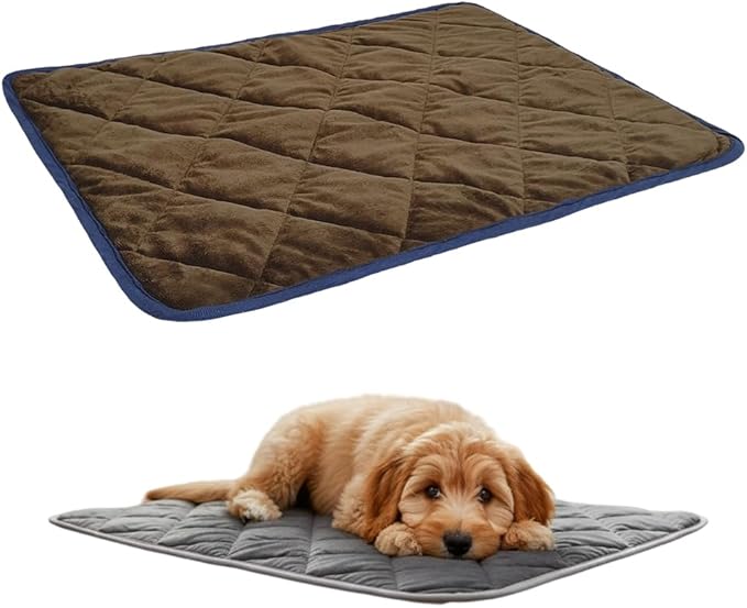 Self Heating Pad for Dog & Cat, 2026 New Self Warming Pet Bed Dog Heating Pad, Non-Slip & Washable, Non Electric Pet Warming Pad Sleeping Mat for Small Medium Large Dogs (Brown, XL: 45.3"x28.3")