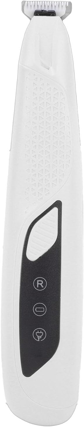 Pssopp Electric Cat Grooming Clippers, Electric Clippers Proof Body High Brightness LED Light Rechargeable Dog Trimmer for Small Area Hair Cat Grooming, (White)