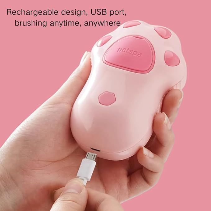 Cat Steam Brush - 3 In1 Steamy Cat Brush, Self-Cleaning Steamy Pet Brush for Massage, Multifunctional Cat Grooming Brush for Removing Tangled and Loose Hair (Coffee)