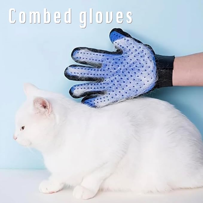 Cat Depilation Gloves Cleaning Grooming Gloves pet Bathing Brushing Off Loose Hair Gloves Left Hand