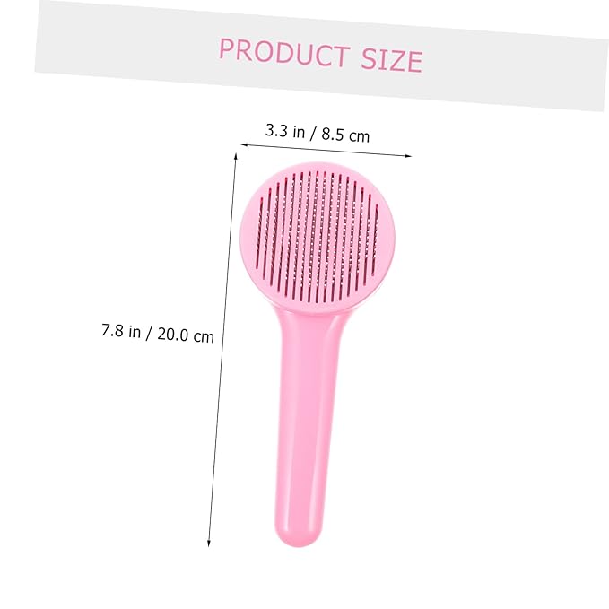 Toyvian Multi-function Pet Comb for Cats Dogs Grooming Brush for Long Haired Dogs Easy Hair Removal Portable Comfortable Handle