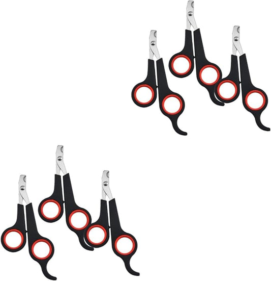 6pcs Ergonomic Pet Nail Clippers for Dogs Cats Trimmers for Grooming for All Breeds Lightweight and Design