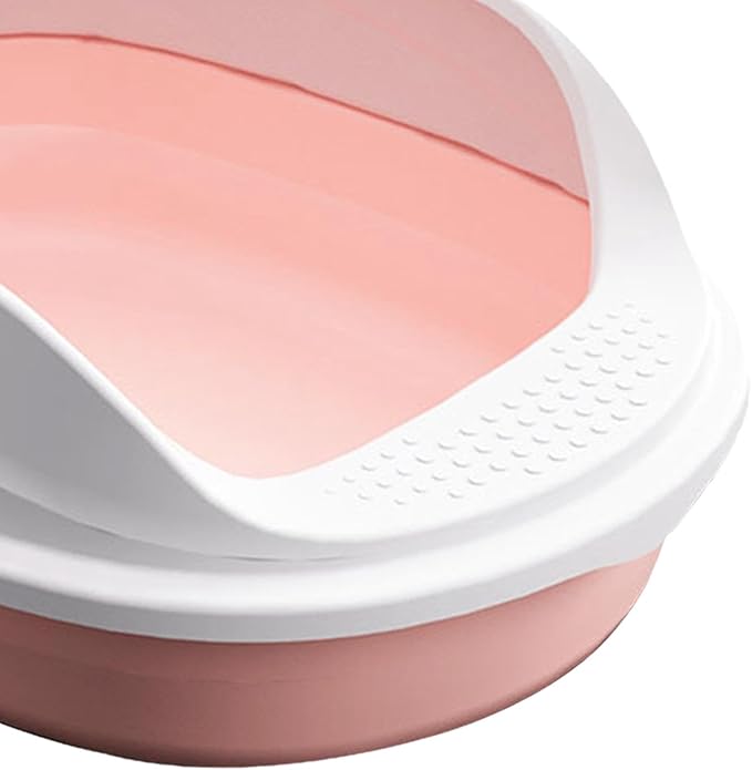 High-Sided Litter Pan for Cats, Rabbits, Hamsters - Easy Clean Potty Toilet with Raised Walls for Small & Medium Pets- 38cm
