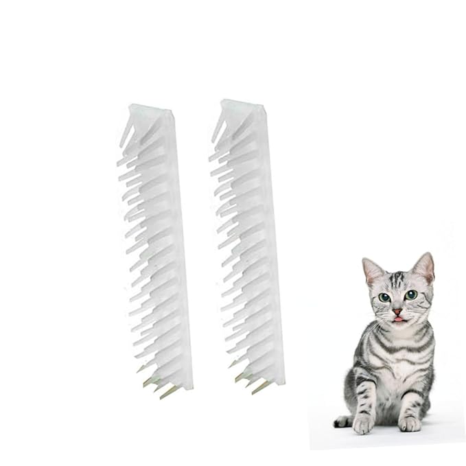 Yardwe 4pcs Cat Hair Removal Massage Comb Removable Corner Cat for Self-grooming and Rubbing Pet Brush for Shedding and Loose Hair Removal