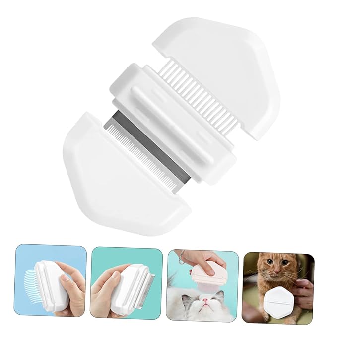 HANABASS Cat Brush Dog Grooming Tool Massage Comb for Pet Hair Removal Comfortable Handle Bristles for Shedding for Cats and Dogs