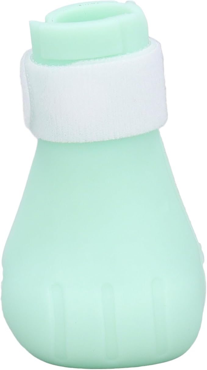 Cat Grooming Boots, Prevent Biting Adjustable Cat Covers for Injection for Bathing (Green)