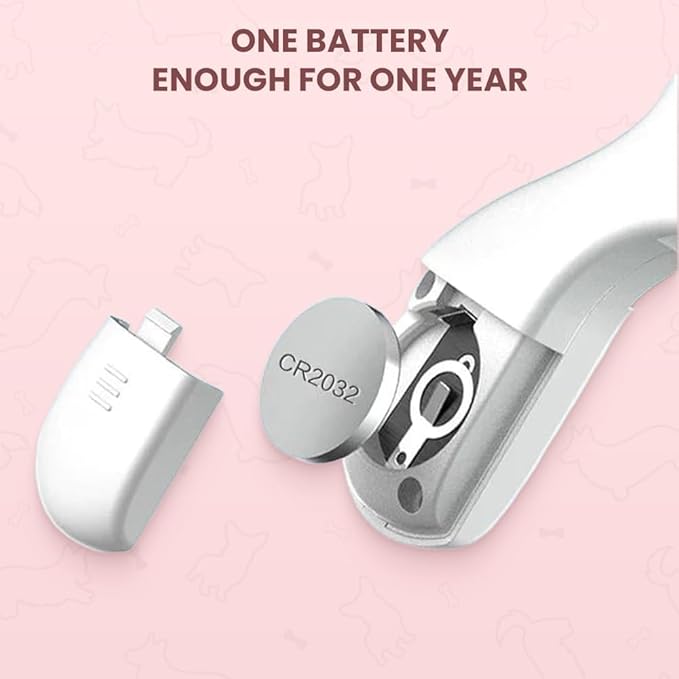 Pet Nail Clippers,2026 New Cat Nail Clipper with LED Light,Professional Claw Trimmer,Easy and Pain-Free Grooming Tool for Tiny Kitten Bunny Rabbit Bird Guinea Pigs Ferret Hamsters (Pink/2pcs)