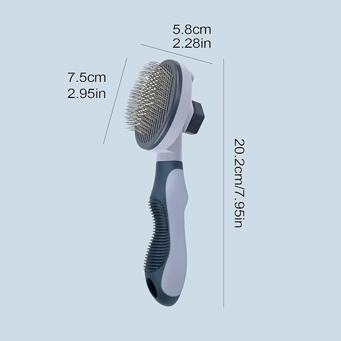 Cat Grooming Brush | Stainless Steel Portable Shedding Comb,Cat Dematting Comb,for Dogs Indoor Outdoor Home Bath Shower Apartment Washing Cleaning