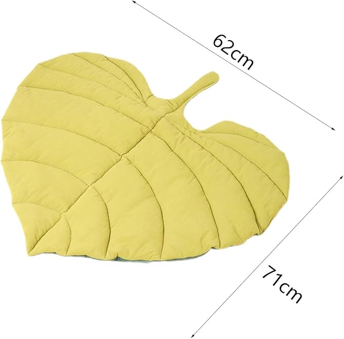 Dog Mat Pet Sleeping Mat Comfortable Soft,Supplies,Large,Decoration Pet Pad Dog Bed Mat for Small Medium Dog Kitten, Heart Shaped Leaf