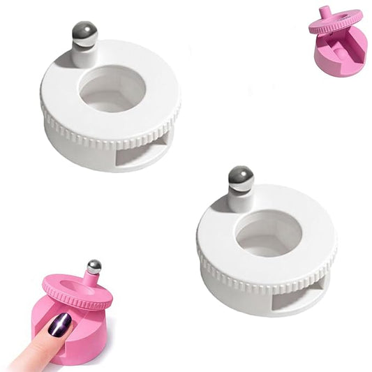 2Pcs Rotating Cat Eye Magnet, 2026 Magnetic Nail Tool, Beginner Friendly 5D Magnet Cateye, Uniform Magnetic Force and Excellent Light Absorption, Can Easily DIY Glossy Cat Eye Effect (2A-Ball Magnet)