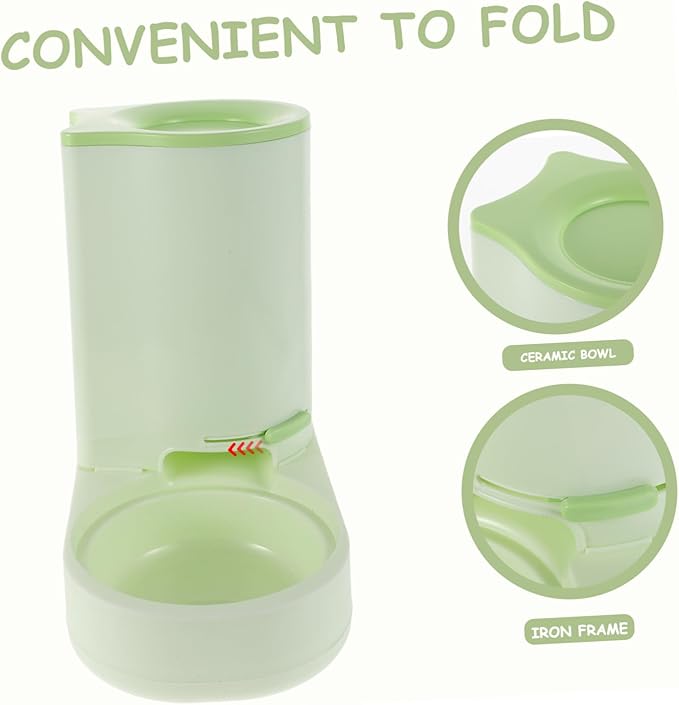 MERRYHAPY Cat Feeder Auto Feeder Kitten Bowl Dry Food Feeding Station Outdoor Cat Station Pet Food Dispenser Non-Slip