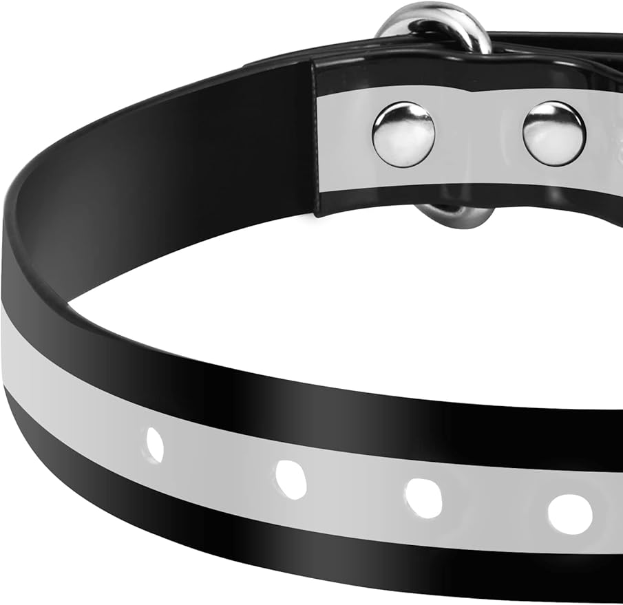PetJoy E Collar Replacement Strap, 8-27 Inches Adjustable Dog Collar for Small to Large Dogs (2-Pack)