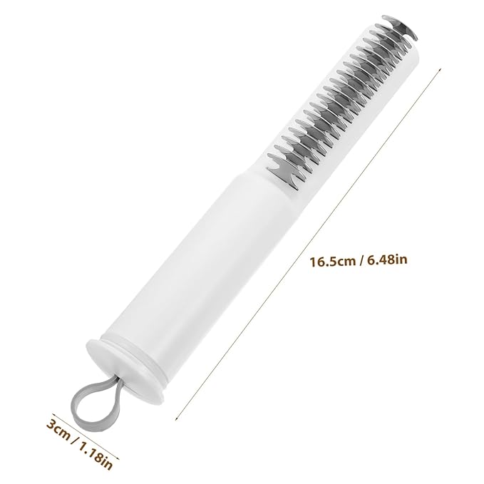 Mikikit Dematting PET Comb for Dogs Cats Detangling Grooming Brush for Shedding PET Hair Removal Tool Soft Grip Handle