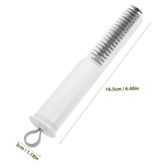 Mikikit Dematting PET Comb for Dogs Cats Detangling Grooming Brush for Shedding PET Hair Removal Tool Soft Grip Handle