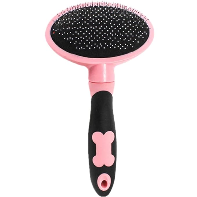 VANZACK Pet Comb and Cat Hairbrush Grooming Tool Pink Pet Massage Brush for Shedding and Fur Removal Suitable for Cats and Small Dogs Indoor