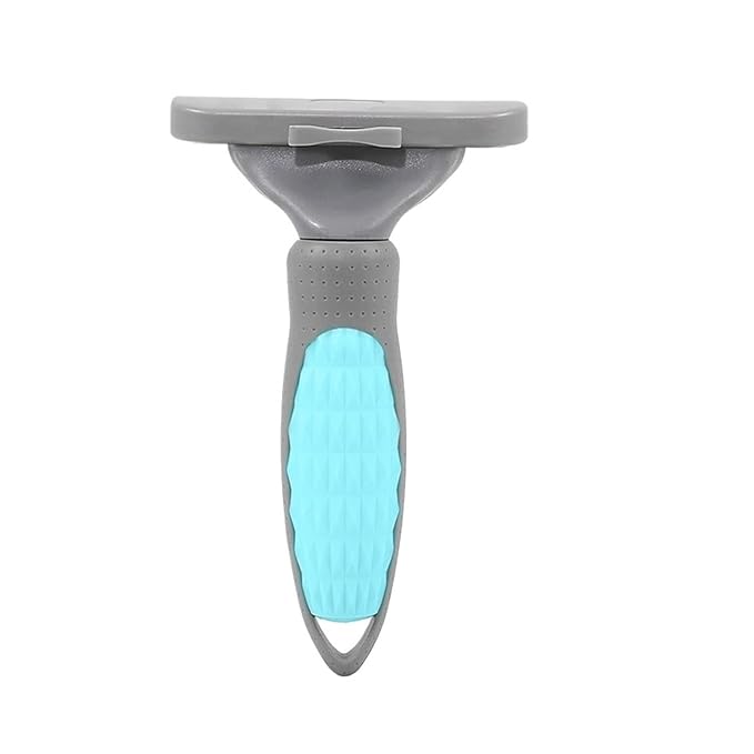 Pet Thinning Comb Large Dog Knotting Hair Removal Comb One Click Cleaning Of Floating And Broken Hair Cat Dog Supplies(Blue,S-16x5.5cm)