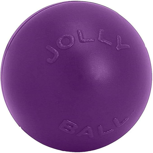 Jolly Pets Push-n-Play Ball Dog Toy, 4.5 Inches/Small, Red