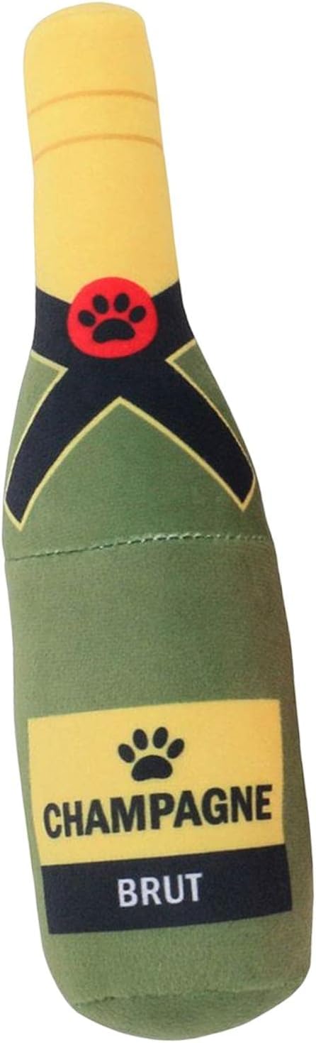 Printed Dog Toy Bottle Squeaky Bite Resistant Teasing Toy Pet Supplies for Training Medium Dogs Small Dogs Puppy Birthday, Green