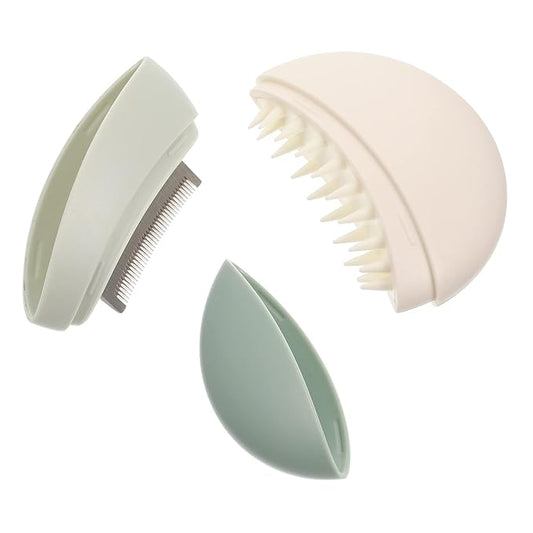 GALPADA Pet Hair Comb Dog Cat Grooming Tool for Shedding and Knot Removal Ergonomic Handheld Design for Daily Use and Bath Cleaning